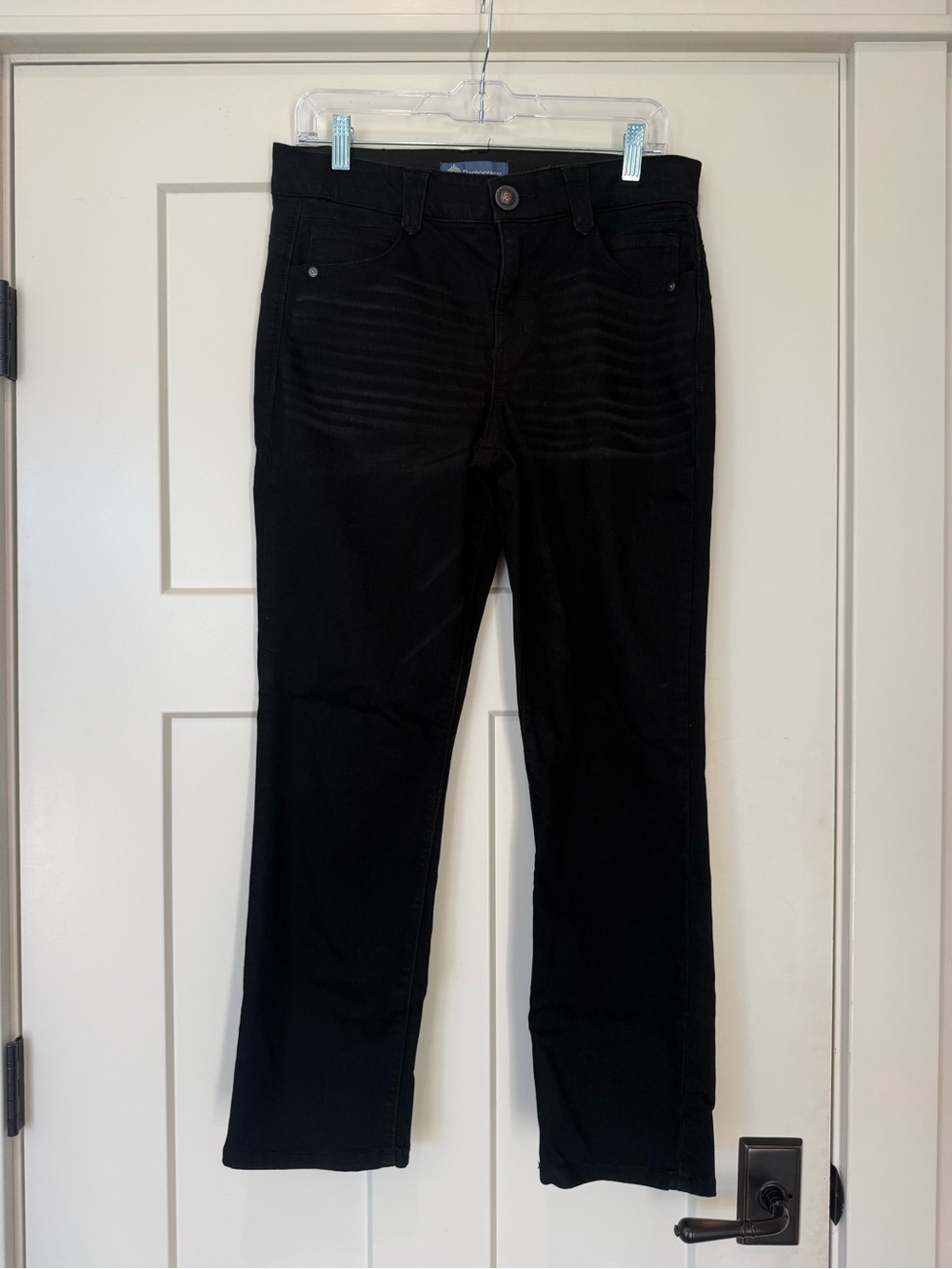 Democracy "Ab"solution Black Straight-Leg Jeans - Size 10P